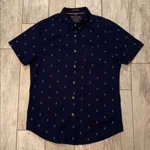 ANCHOR button down SLIM FIT SHIRT MEDIUM M